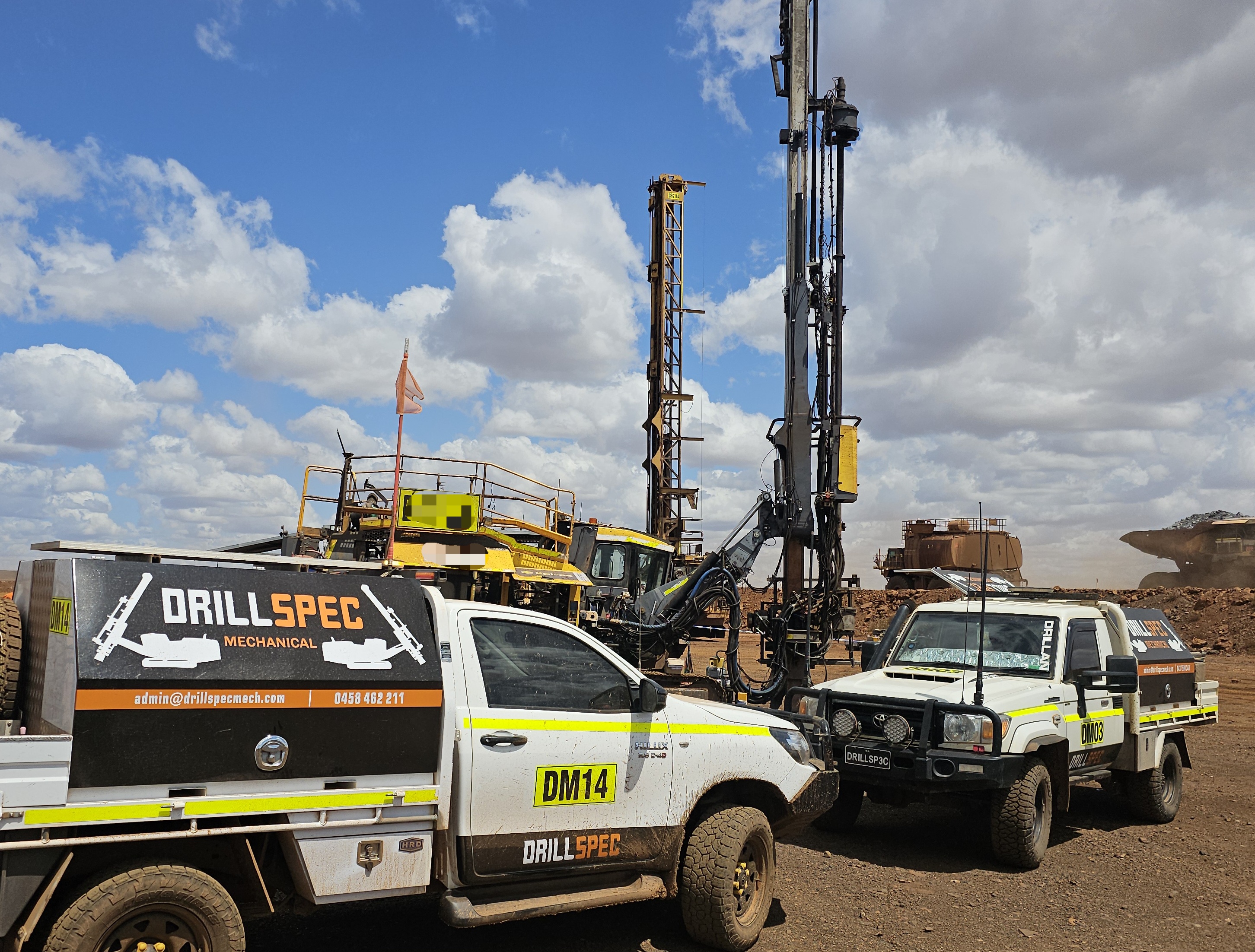 Drillspec crew on site